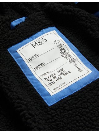 Modrý klučičí zateplený kabát Marks & Spencer