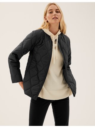 Černá dámská lehká prošívaná bunda s technologií Thermowarmth™ Marks & Spencer 