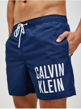 Plavky pre mužov Calvin Klein - tmavomodrá