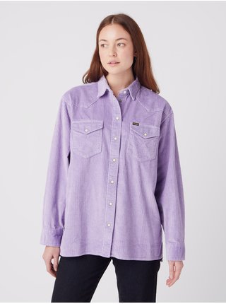Světle fialová dámská manšestrová košile Wrangler
