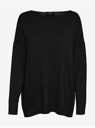 Čierny ľahký basic sveter VERO MODA Karis
