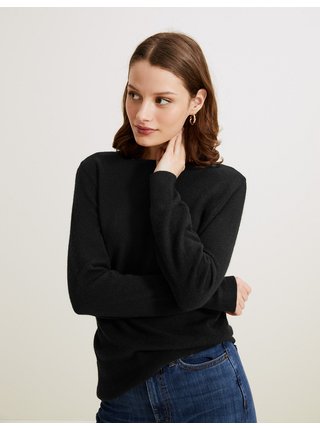Černý dámský kašmírový svetr Marks & Spencer 