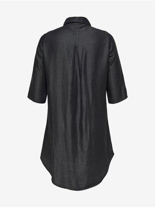 Čierne krátke košeľové šaty ONLY CARMAKOMA Ronja