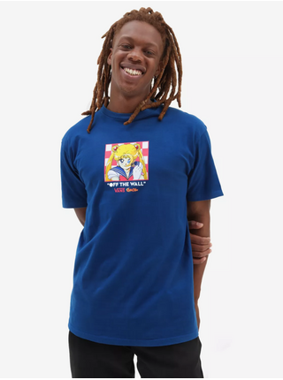 Modré pánské tričko Vans x Sailor Moon