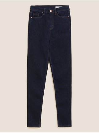 Tmavě modré dámské skinny fit džíny Marks & Spencer Ivy