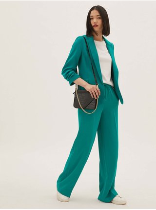 Zelené dámské kalhoty Marks & Spencer 
