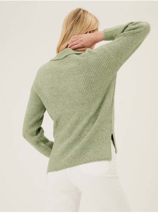 Zelený dámský svetr Marks & Spencer  
