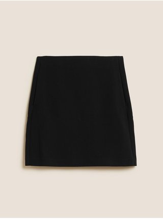 Černá dámská krepová áčková minisukně Marks & Spencer