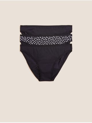 Sada tří kusů dámských menstruační kalhotek bikini střihu s různou savostí Marks & Spencer