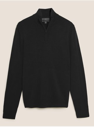 Černý pánský svetr se stojáčkem Marks & Spencer