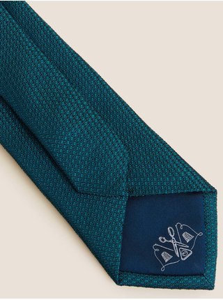 Tmavě zelená pánská kravata Marks & Spencer 