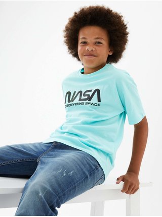Tyrkysové klučičí tričko Marks & Spencer NASA™ 