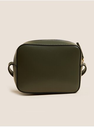 Khaki dámská crossbody kabelka Marks & Spencer 