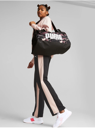 Vínová vzorovaná športová taška Puma