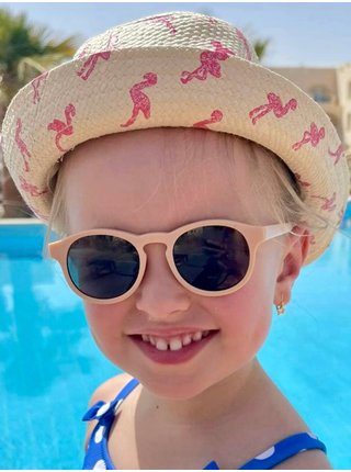 Růžové dětské sluneční brýle Little Kydoo Model K (2-5 let)