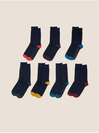 Ponožky pre mužov Marks & Spencer - tmavomodrá