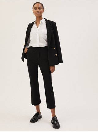 Černé dámské zkrácené kalhoty ke kotníkům Marks & Spencer