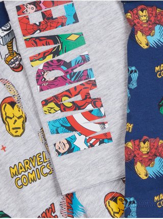 Sada tří kusů barevných klučičích bavlněných boxerek se strečem Marks & Spencer Marvel™