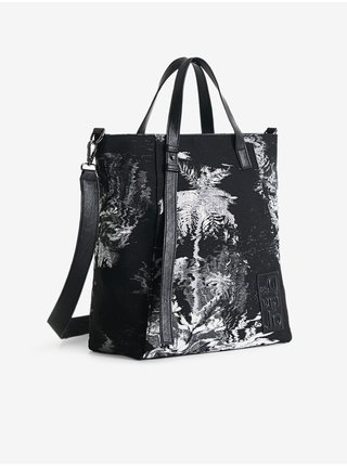 Černá dámská vzorovaná textilní kabelka Desigual Phantom Duseldorf