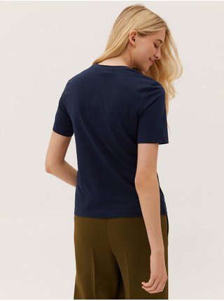 Tmavě modré dámské tričko Marks & Spencer 