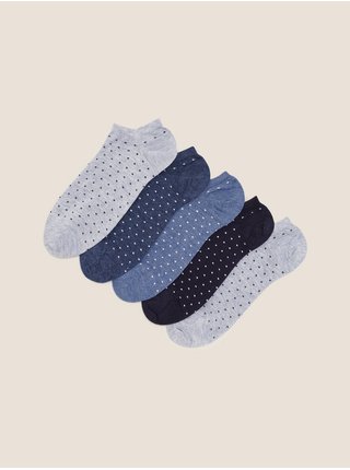 Ponožky pre ženy Marks & Spencer - modrá, tmavomodrá, čierna, sivá