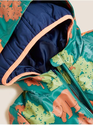 Oranžovo-zelená dětská vzorovaná pláštěnka Marks & Spencer Stormwear™ 