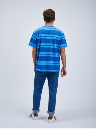 Modré pánske pruhované tričko GAP