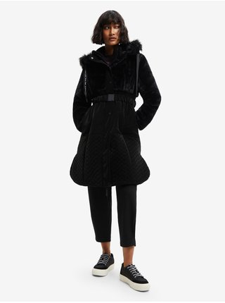 Kabáty pre ženy Desigual - čierna