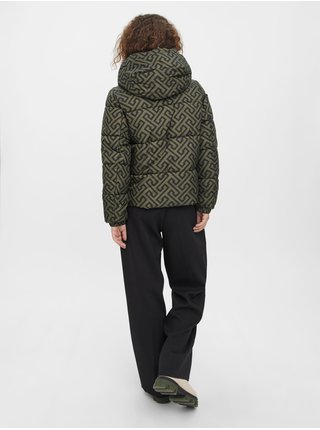 Kaki vzorovaná zimná bunda VERO MODA Uppsala