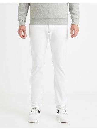 Chino nohavice pre mužov Celio - biela