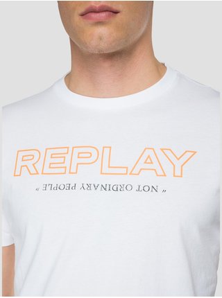 Biele pánske tričko Replay