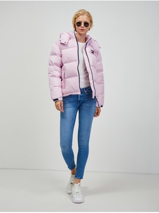 Zimné bundy pre ženy Tommy Jeans - svetloružová