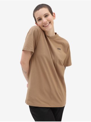 Světle hnědé dámské basic tričko VANS