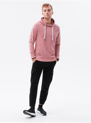Růžová pánská mikina Ombre Clothing B1147  