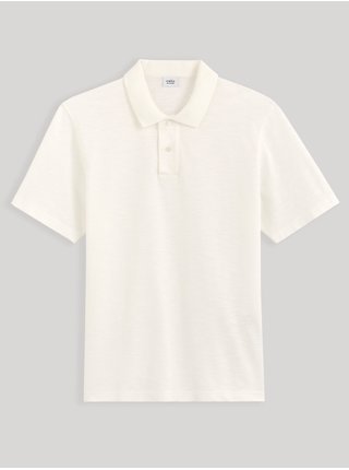 Bílé pánské basic polo tričko Celio Cesunny