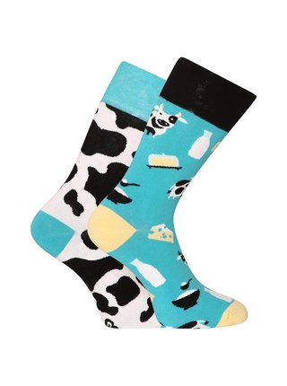 Tyrkysové veselé ponožky Dedoles Kráva