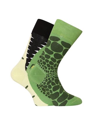 Zelené veselé ponožky Dedoles Krokodýl