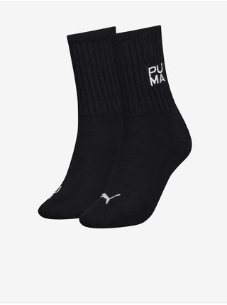 Sada dvou párů dámských ponožek v černé barvě Puma