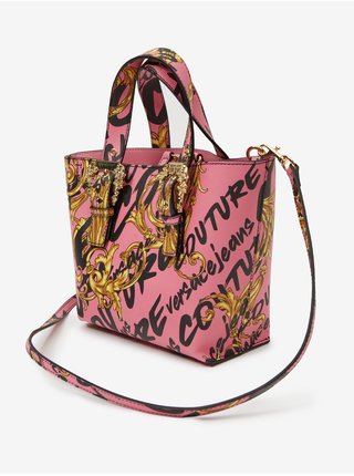 Růžová vzorovaná kabelka Versace Jeans Couture