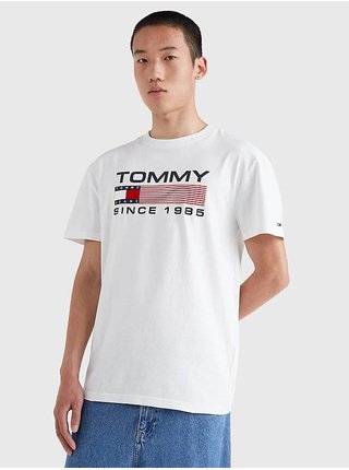 Biele pánske tričko Tommy Jeans