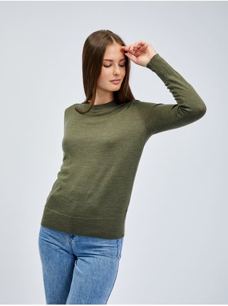 Khaki dámský svetr z Merino vlny GAP 