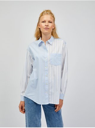 Bílo-modrá dámská pruhovaná košile GAP 