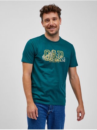 Tričká s krátkym rukávom pre mužov GAP - zelená