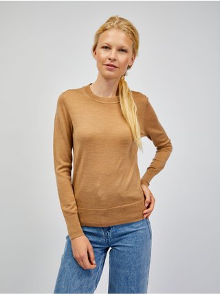 Béžový dámský lehký svetr z Merino vlny GAP 