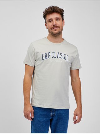Světle šedé pánské tričko GAP classic 