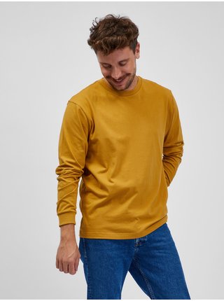 Žluté pánské basic tričko GAP organic