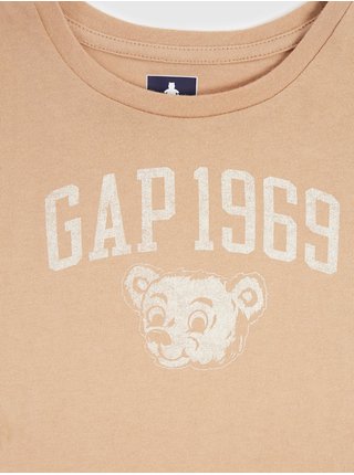 Béžové holčičí tričko GAP 1969 