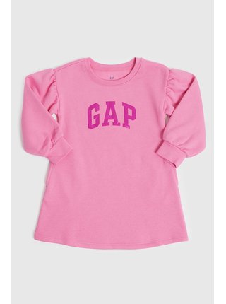 Růžové holčičí šaty s logem GAP 