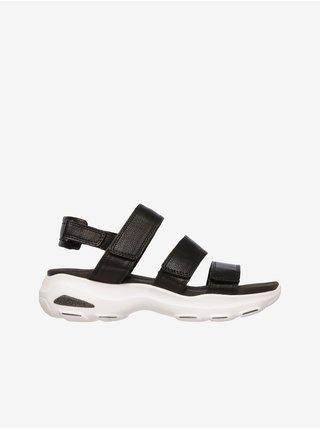 Čierne dámske sandále Skechers