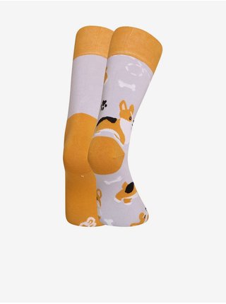 Ponožky pre mužov Dedoles - sivá, oranžová